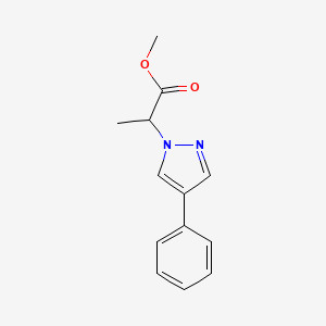 methyl 2-(4-phenyl-1H-pyrazol-1-yl)propanoate