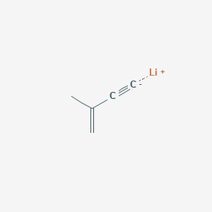 molecular formula C5H5Li B14680374 Lithium, (3-methyl-3-buten-1-ynyl)- CAS No. 38341-85-4