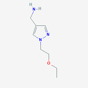 (1-(2-ethoxyethyl)-1H-pyrazol-4-yl)methanamine