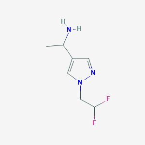 1-[1-(2,2-difluoroethyl)-1H-pyrazol-4-yl]ethan-1-amine