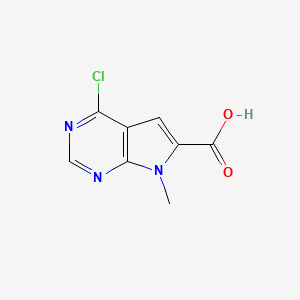 4-Chloro-7-methyl-7H-pyrrolo[2,3-D]pyrimidine-6-carboxylic acid
