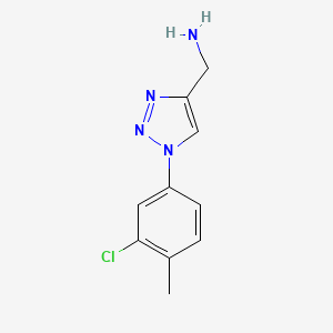 [1-(3-chloro-4-methylphenyl)-1H-1,2,3-triazol-4-yl]methanamine