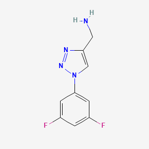 [1-(3,5-difluorophenyl)-1H-1,2,3-triazol-4-yl]methanamine