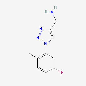 [1-(5-fluoro-2-methylphenyl)-1H-1,2,3-triazol-4-yl]methanamine