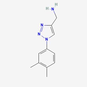 [1-(3,4-dimethylphenyl)-1H-1,2,3-triazol-4-yl]methanamine