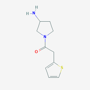 1-(3-Aminopyrrolidin-1-yl)-2-(thiophen-2-yl)ethan-1-one