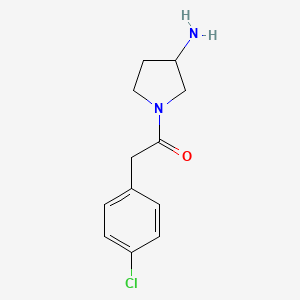 1-(3-Aminopyrrolidin-1-yl)-2-(4-chlorophenyl)ethan-1-one