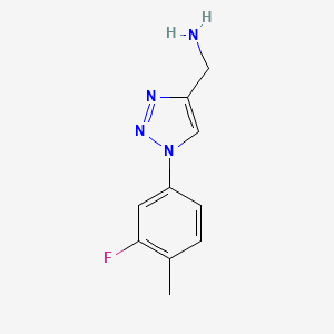 [1-(3-fluoro-4-methylphenyl)-1H-1,2,3-triazol-4-yl]methanamine