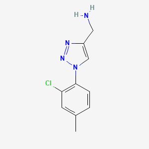 [1-(2-chloro-4-methylphenyl)-1H-1,2,3-triazol-4-yl]methanamine