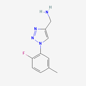 [1-(2-fluoro-5-methylphenyl)-1H-1,2,3-triazol-4-yl]methanamine