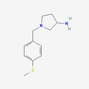 1-(4-(Methylthio)benzyl)pyrrolidin-3-amine