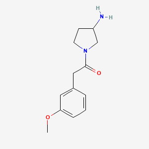 1-(3-Aminopyrrolidin-1-yl)-2-(3-methoxyphenyl)ethan-1-one