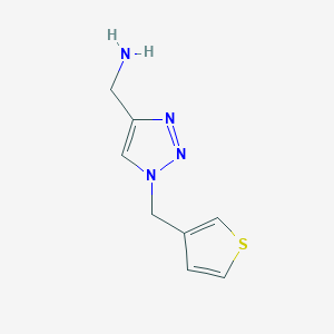 {1-[(thiophen-3-yl)methyl]-1H-1,2,3-triazol-4-yl}methanamine