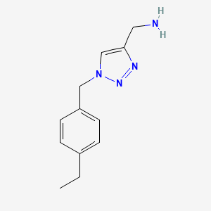 {1-[(4-ethylphenyl)methyl]-1H-1,2,3-triazol-4-yl}methanamine