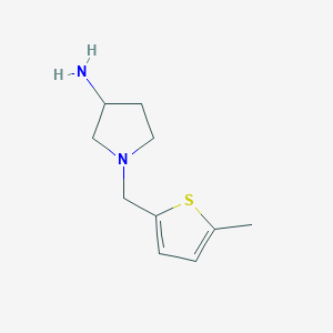 1-[(5-Methylthiophen-2-yl)methyl]pyrrolidin-3-amine