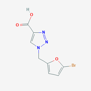 1-[(5-bromofuran-2-yl)methyl]-1H-1,2,3-triazole-4-carboxylic acid