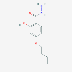 molecular formula C11H16N2O3 B14680802 Benzoic acid, 4-butoxy-2-hydroxy-, hydrazide CAS No. 29264-02-6