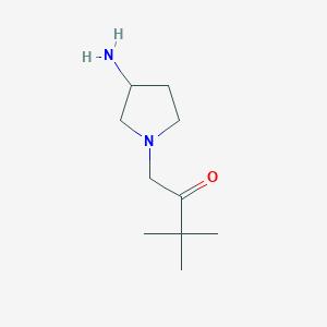 1-(3-Aminopyrrolidin-1-yl)-3,3-dimethylbutan-2-one