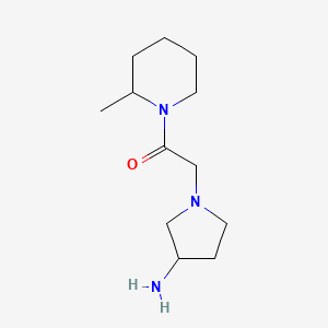 2-(3-Aminopyrrolidin-1-yl)-1-(2-methylpiperidin-1-yl)ethan-1-one