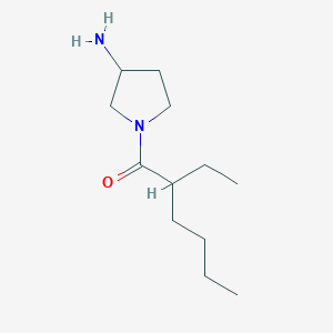 1-(3-Aminopyrrolidin-1-yl)-2-ethylhexan-1-one