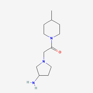 2-(3-Aminopyrrolidin-1-yl)-1-(4-methylpiperidin-1-yl)ethan-1-one