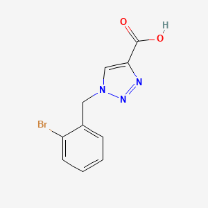 1-[(2-bromophenyl)methyl]-1H-1,2,3-triazole-4-carboxylic acid