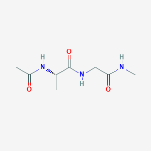 molecular formula C8H15N3O3 B14680994 N-Acetyl-L-alanyl-N-methylglycinamide CAS No. 37460-18-7
