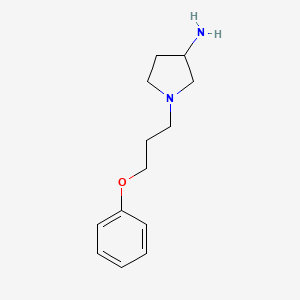 1-(3-Phenoxypropyl)pyrrolidin-3-amine