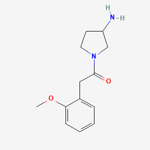 1-(3-Aminopyrrolidin-1-yl)-2-(2-methoxyphenyl)ethan-1-one