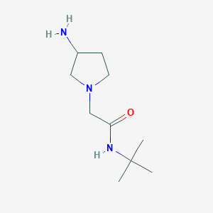 2-(3-aminopyrrolidin-1-yl)-N-tert-butylacetamide