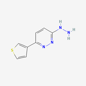 3-Hydrazinyl-6-(thiophen-3-yl)pyridazine
