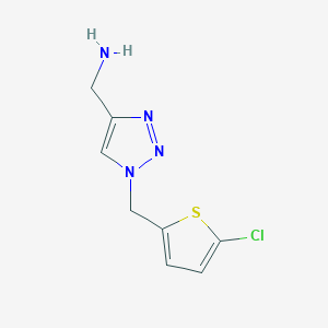 {1-[(5-chlorothiophen-2-yl)methyl]-1H-1,2,3-triazol-4-yl}methanamine