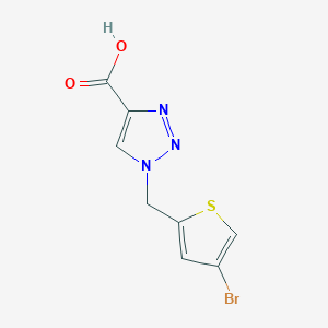 1-[(4-bromothiophen-2-yl)methyl]-1H-1,2,3-triazole-4-carboxylic acid