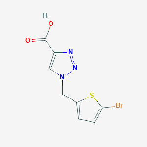 1-[(5-bromothiophen-2-yl)methyl]-1H-1,2,3-triazole-4-carboxylic acid