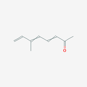 molecular formula C9H12O B14681197 6-Methylocta-3,5,7-trien-2-one CAS No. 33128-20-0