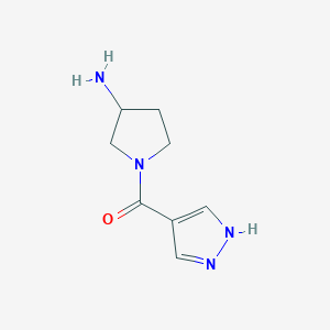 1-(1H-pyrazole-4-carbonyl)pyrrolidin-3-amine