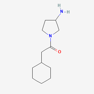 1-(3-Aminopyrrolidin-1-yl)-2-cyclohexylethan-1-one