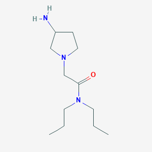 2-(3-aminopyrrolidin-1-yl)-N,N-dipropylacetamide
