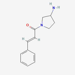 molecular formula C13H16N2O B1468137 1-(3-Aminopyrrolidin-1-yl)-3-phenylprop-2-en-1-one CAS No. 1251449-37-2
