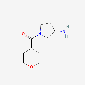 1-(Oxane-4-carbonyl)pyrrolidin-3-amine