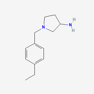 1-[(4-Ethylphenyl)methyl]pyrrolidin-3-amine