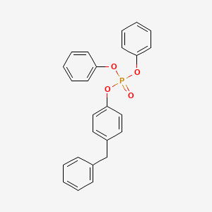 molecular formula C25H21O4P B14681469 4-Benzylphenyl diphenyl phosphate CAS No. 34364-40-4
