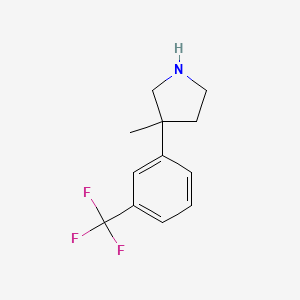 3-Methyl-3-[3-(trifluoromethyl)phenyl]pyrrolidine
