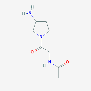 N-(2-(3-aminopyrrolidin-1-yl)-2-oxoethyl)acetamide
