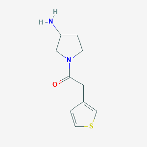 1-(3-Aminopyrrolidin-1-yl)-2-(thiophen-3-yl)ethan-1-one