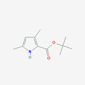molecular formula C11H17NO2 B14681523 tert-butyl 3,5-dimethyl-1H-pyrrole-2-carboxylate CAS No. 37059-15-7