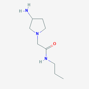 2-(3-aminopyrrolidin-1-yl)-N-propylacetamide
