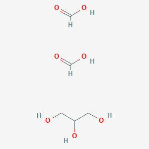 molecular formula C5H12O7 B14681536 Formic acid;propane-1,2,3-triol CAS No. 32648-08-1