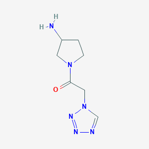 1-(3-aminopyrrolidin-1-yl)-2-(1H-tetrazol-1-yl)ethan-1-one