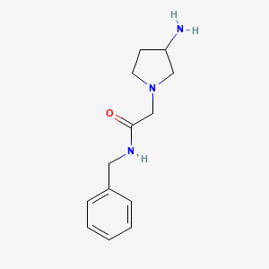 molecular formula C13H19N3O B1468157 2-(3-aminopyrrolidin-1-yl)-N-benzylacetamide CAS No. 1458470-26-2